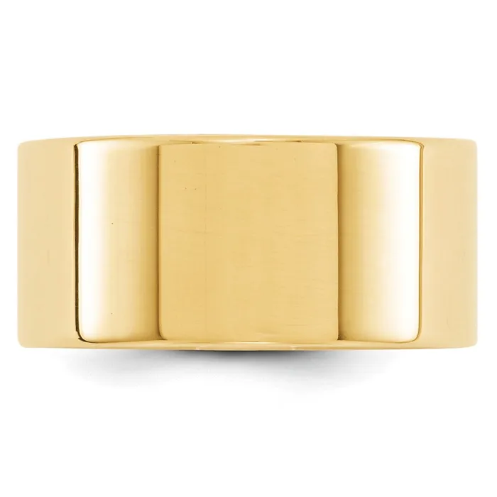 Goldia Solid 14K Yellow Gold 10mm Light Weight Flat MensWomens Wedding Band Ring Size 7 Rings Goldia Solid 14K Yellow Gold 10mm Light Weight Flat MensWomens Wedding Band Ring Size 7 Rings