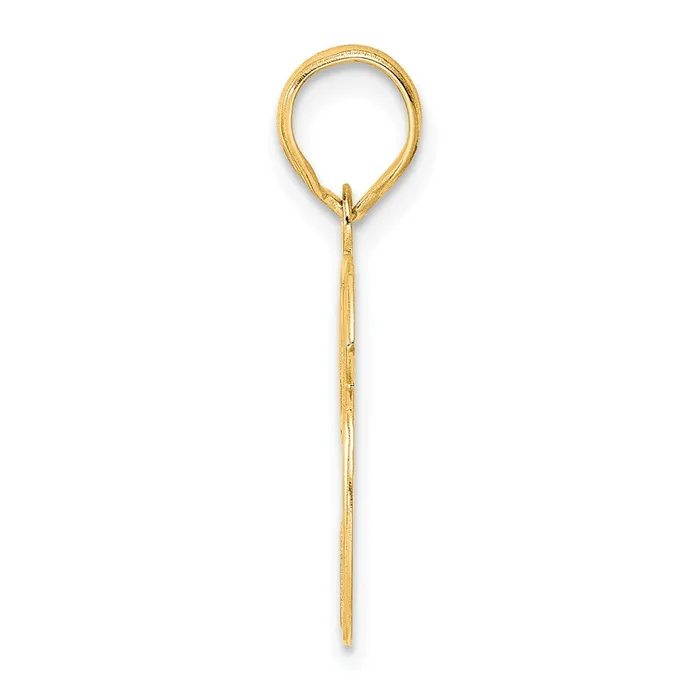 PreStyled Sets 14k Yellow Gold Polished Etched Number 26 Pendant Goldia