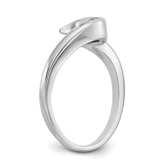 Rings 007ct CZ Solid Real 14k White Gold Wedding Wedding Band Ring Goldia