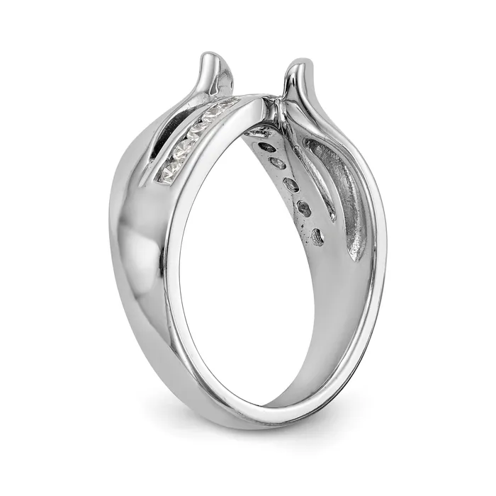 Rings Goldiacom 14kw Peg Set Simulated Diamond Engagement Ring