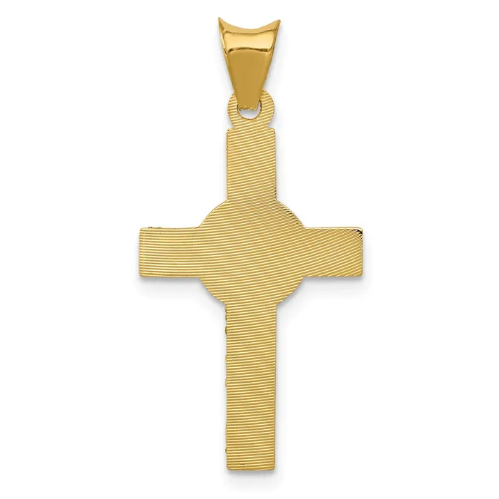 14K wRhodium Iona Crucifix Cross Pendant TreasureFineJewelers Necklaces