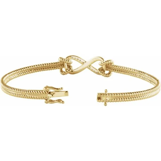14K Yellow 18 CTW Diamond Bangle 75 Bracelet TreasureFineJewelers Bracelets