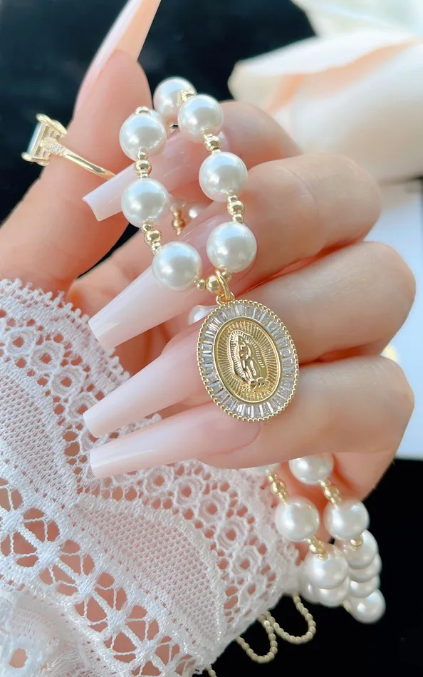 MP Jewelry Necklaces Stream of Mary Pearls Necklace