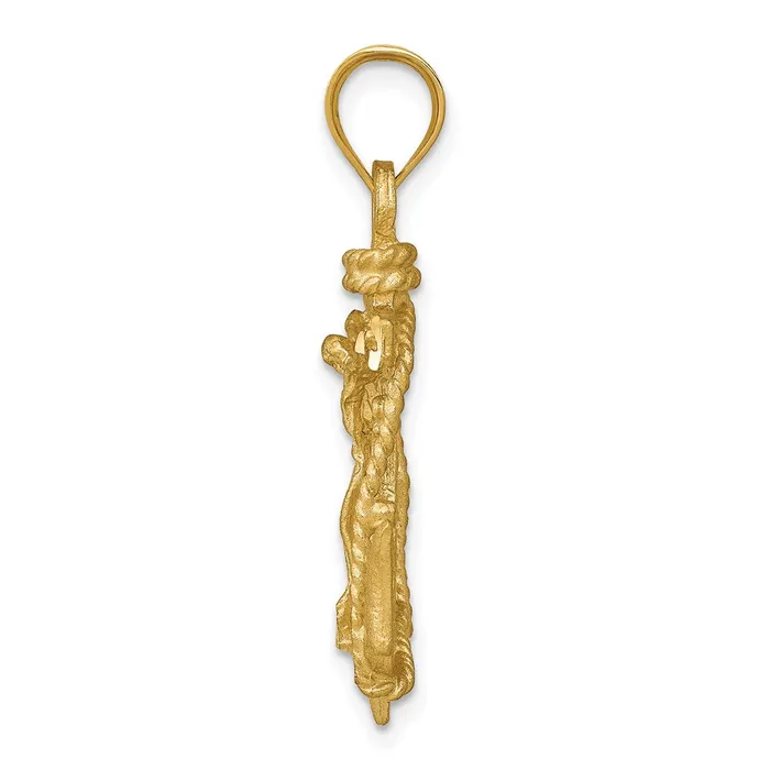 TreasureFineJewelers Necklaces 14k Mariners Cross Pendant