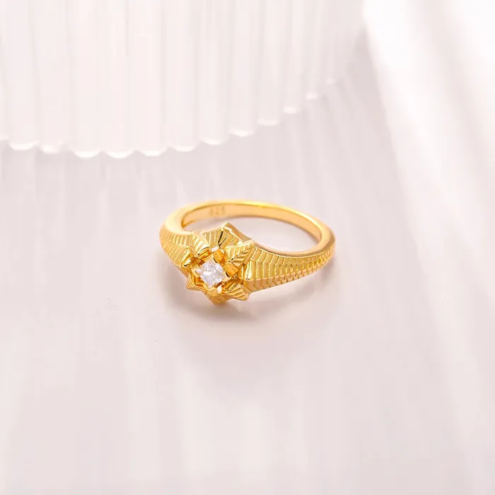 Trendolla Jewelry Rings Women Engagement Ring Falling star Collection Designed by Ida Eckhel