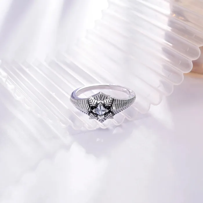 Trendolla Jewelry Rings Women Engagement Ring Falling star Collection Designed by Ida Eckhel