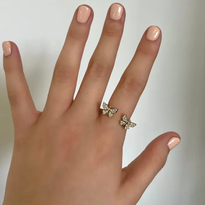Rings Shylee Rose Jewelry Floating Diamond Butterfly Ring