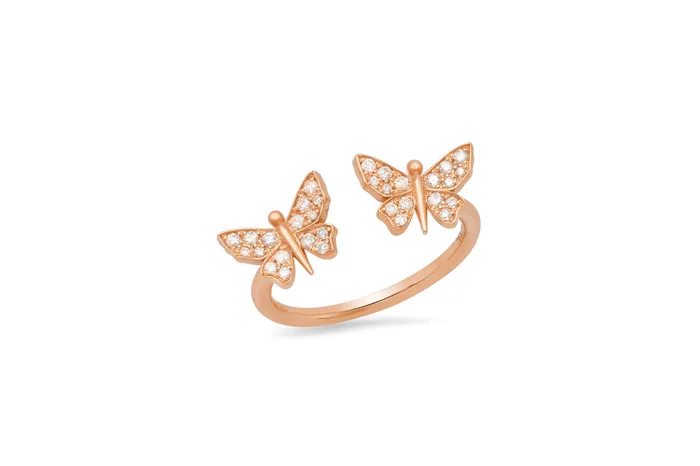Rings Shylee Rose Jewelry Floating Diamond Butterfly Ring