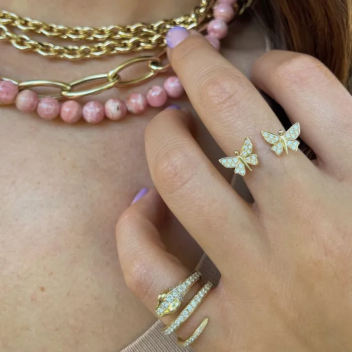 Rings Shylee Rose Jewelry Floating Diamond Butterfly Ring