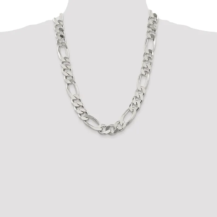 Rings WB Choice Jewelry Sterling Silver 15mm Figaro ChainWBCQFG40024 Rings WB Choice Jewelry Sterling Silver 15mm Figaro ChainWBCQFG40024