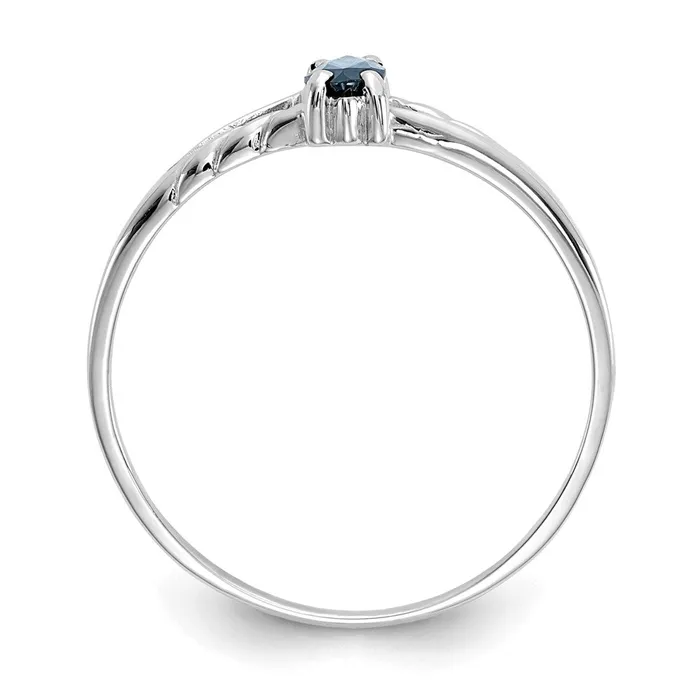 WB Choice Jewelry 10k White Gold Polished Geniune Sapphire Birthstone RingWBC10XBR198 Rings WB Choice Jewelry 10k White Gold Polished Geniune Sapphire Birthstone RingWBC10XBR198 Rings