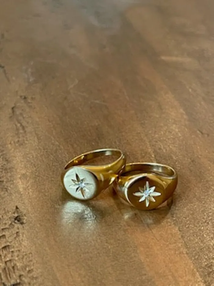 bubs sass north star signet ring Rings