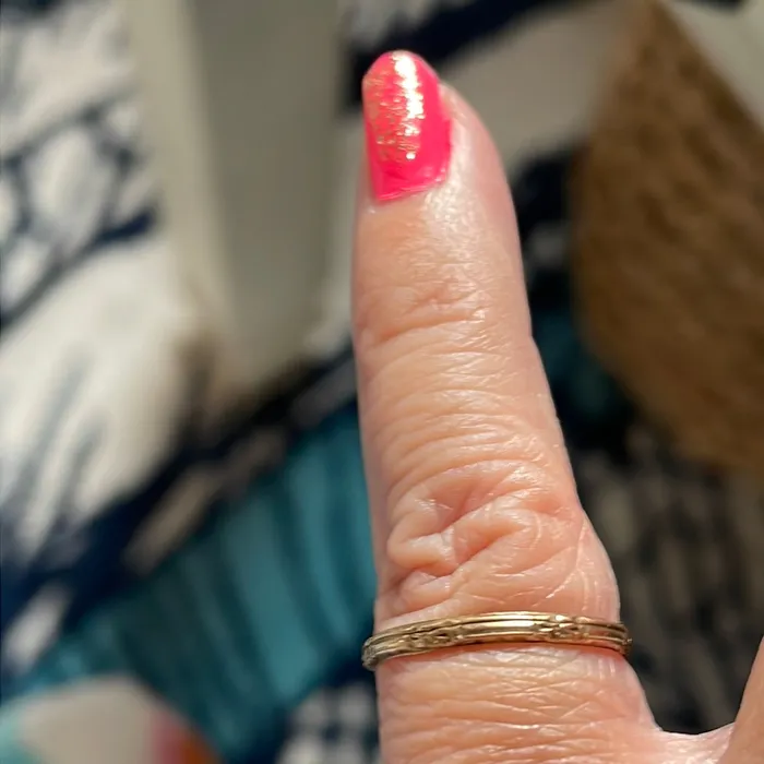 Rings Engraved Gold Band 10k Gold Vintage Vintage Paris Jewelry