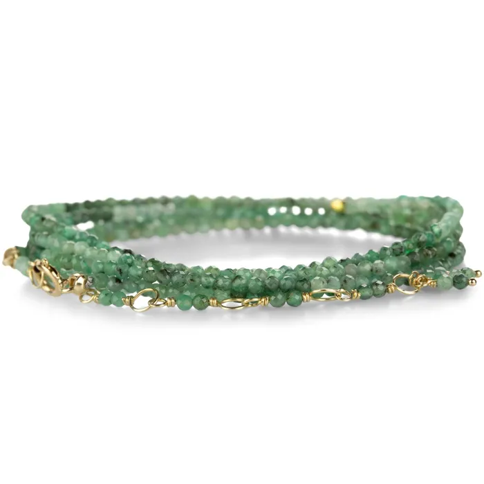 Bracelets 14k Sakota Emerald Wrap Bracelet Anne Sportun