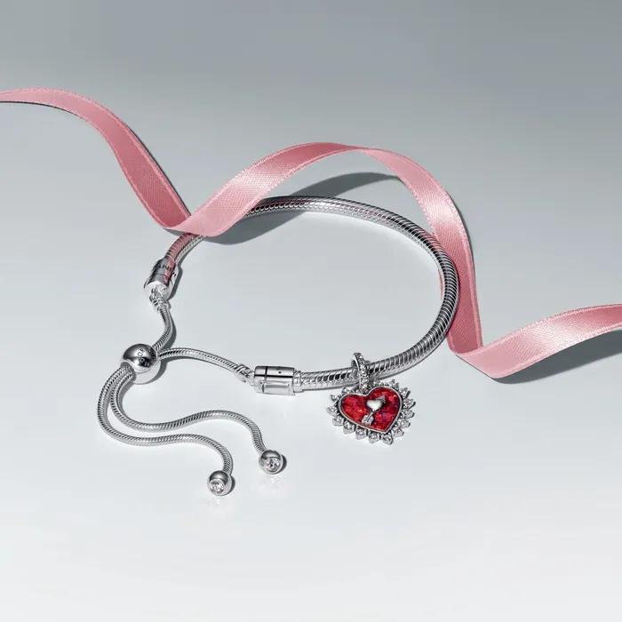 Bracelets Pandora Pandora Sparkling Red Heart Bracelet Gift Set