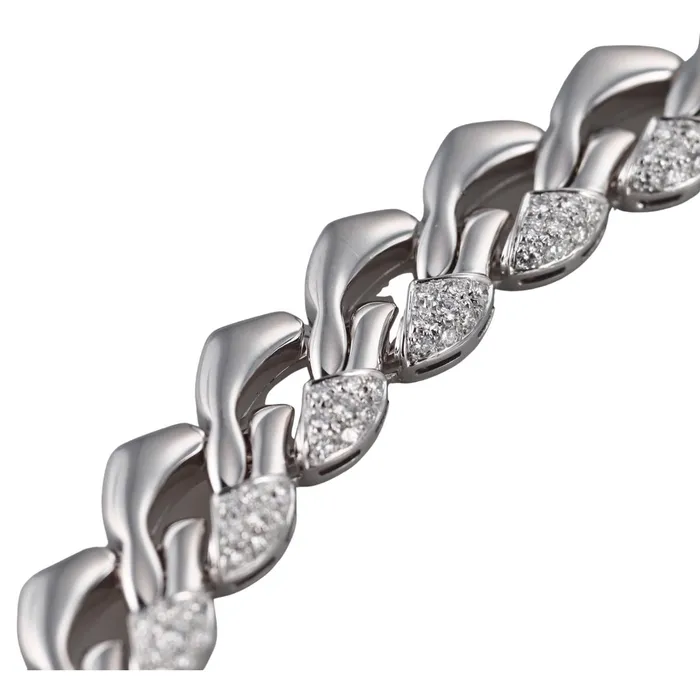 Bvlgari Bulgari Pagoda 5ctw Diamond 18k White Gold Necklace Necklaces