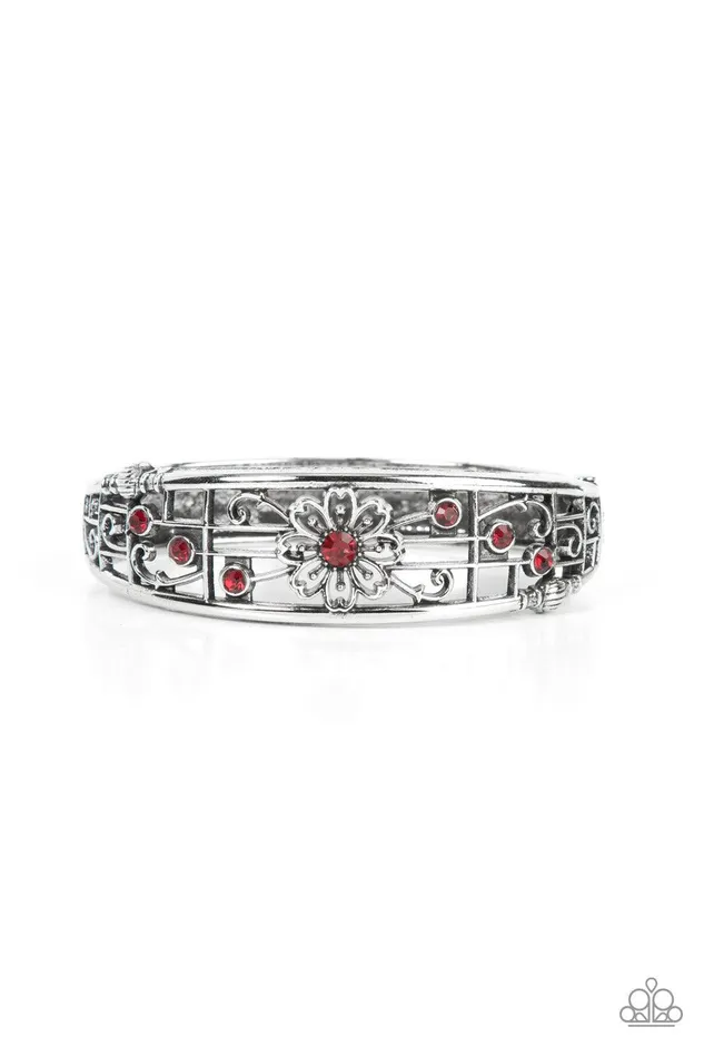 Prairie Musical Red Bracelet Jewelry by Bretta Paparazzi Accessories Bracelets