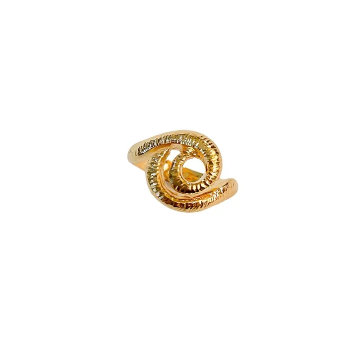 Rings Joanna Jablko Jewelry Surrea Raw gold plated silver ring
