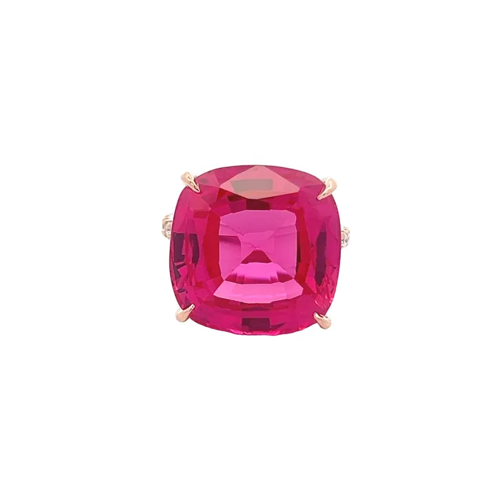 Rings YaninaCo Jewelry Pink Tourmaline Diamond Fashion Ring