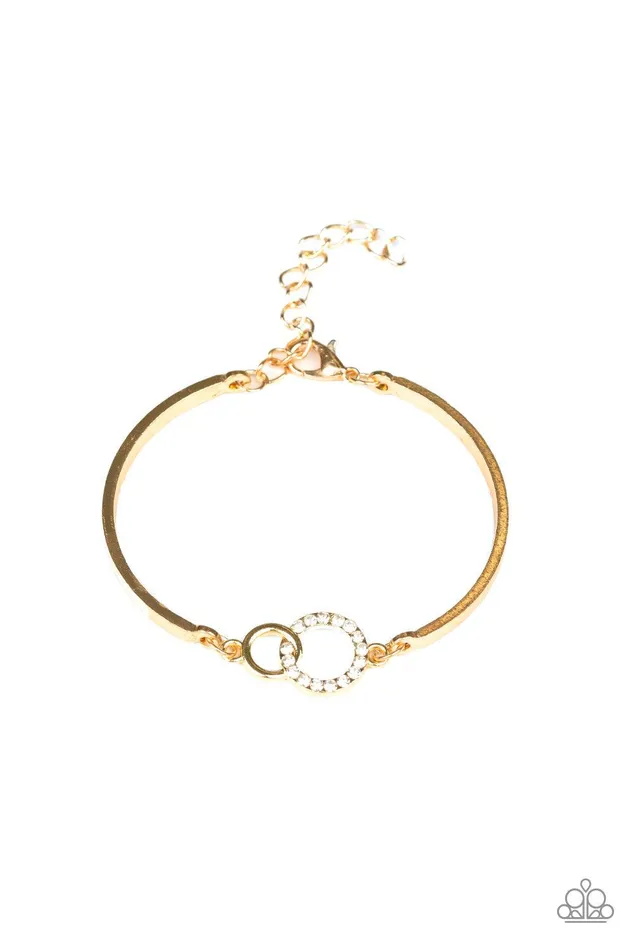 Simple Sophistication Gold Bracelets Jewelry by Bretta Paparazzi Accessories Rings