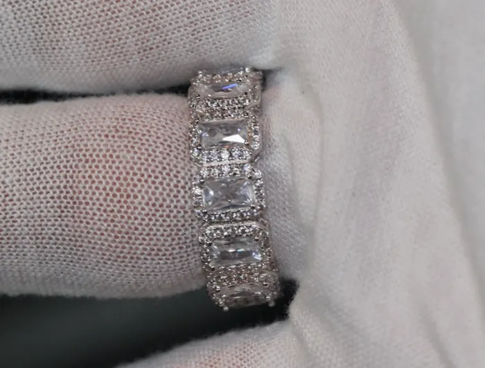 Baguette Ring Mens Baguette Ring Big Diamond Ring Womens Baguette Ring Lab Diamonds London Rings