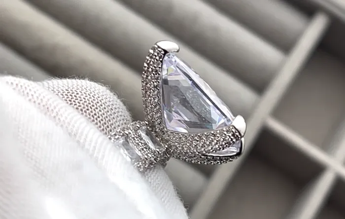 Baguette Ring Mens Baguette Ring Big Diamond Ring Womens Baguette Ring Lab Diamonds London Rings