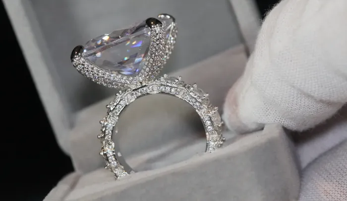 Baguette Ring Mens Baguette Ring Big Diamond Ring Womens Baguette Ring Lab Diamonds London Rings