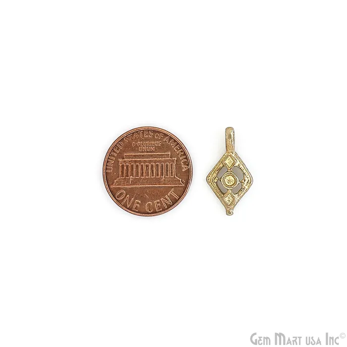 Bracelets Authentic Antique Brass Rhombus Vintage Charms Gold Plated Boho Tribal Jewelry for Bracelet Pendant Custom gift for her mom GemMartUSA