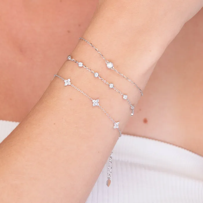 Bracelets Camile Stone Classic Moissanite Chain Bracelet