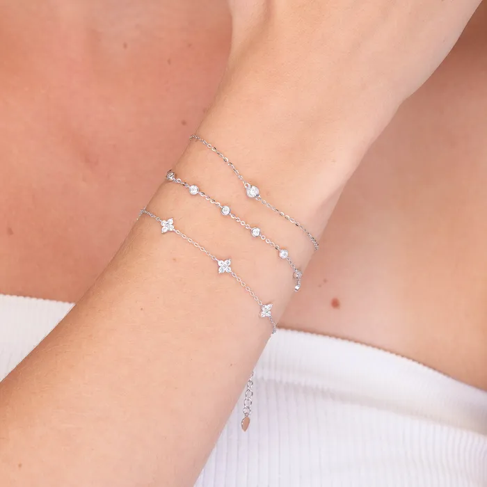 Bracelets Camile Stone Classic Moissanite Chain Bracelet
