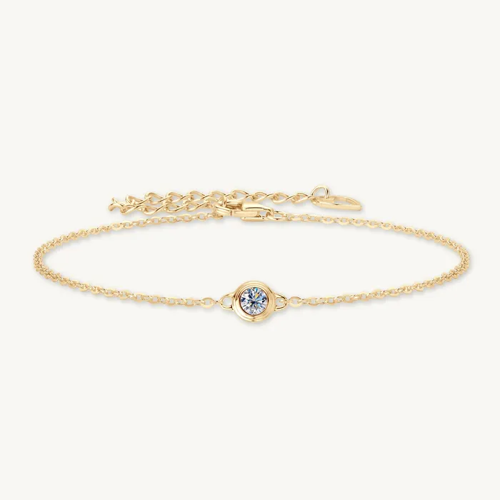 Bracelets Camile Stone Classic Moissanite Chain Bracelet