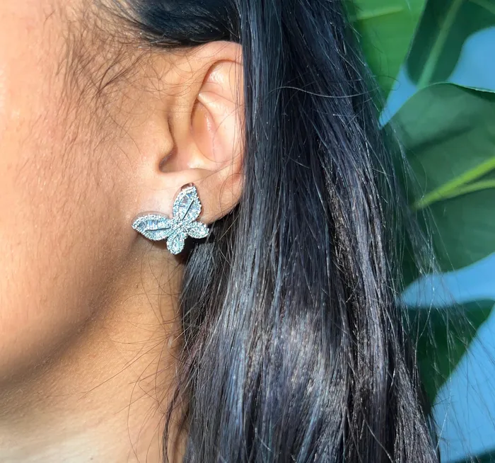 Earrings CharmBox Butterfly Earrings Ships Same Day