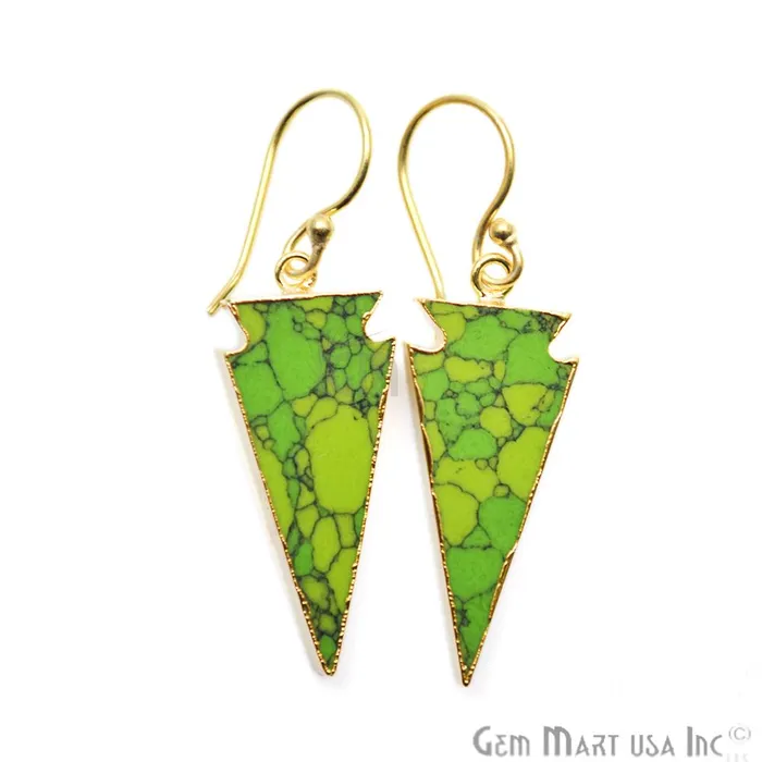 Earrings GemMartUSA Triangle Shape 34x14mm Gold Plated Sediment Jasper Hook Earrings Pick your Gemstone 901631 Earrings GemMartUSA Triangle Shape 34x14mm Gold Plated Sediment Jasper Hook Earrings Pick your Gemstone 901631