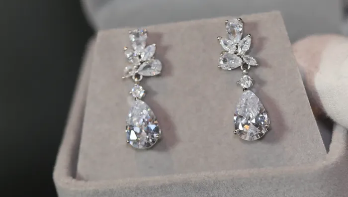 Earrings Lab Diamonds London Teardrop Diamond Earrings Pear Cut Diamond Earrings Wedding Earrings