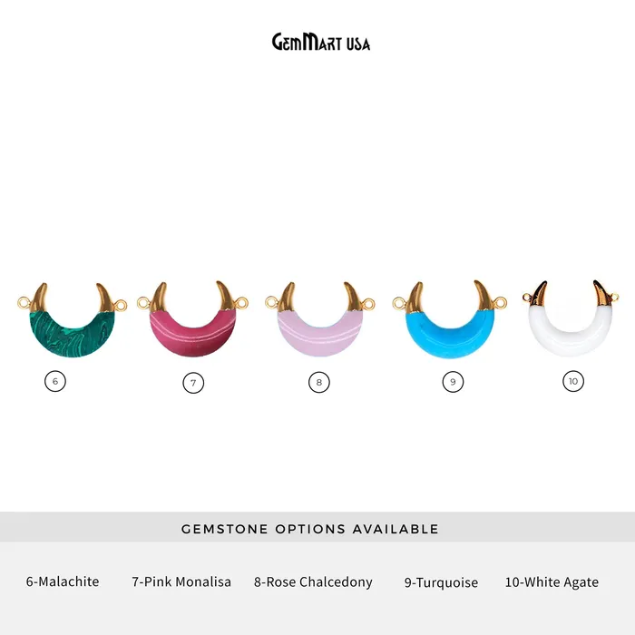 Gold Plated Double Bail Horn Pendant GemMartUSA PreStyled Sets Gold Plated Double Bail Horn Pendant GemMartUSA PreStyled Sets