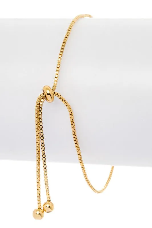 LA Jewelry Plaza Bracelets CZ Eternity Sign Bolo String Bracelet