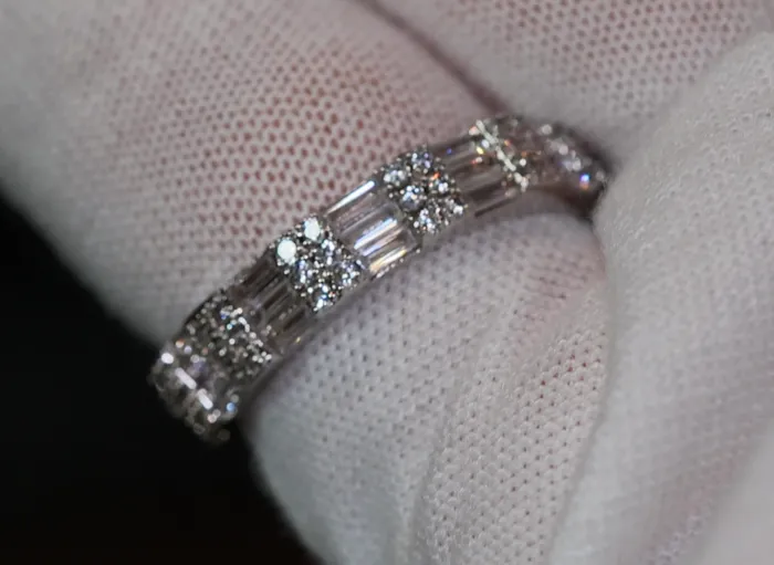 Lab Diamonds London Rings Baguette ring diamond heart ring Eternity ring heart shaped ring Diamond Heart Ring Bling Ring