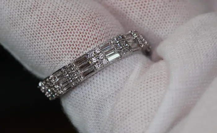 Lab Diamonds London Rings Baguette ring diamond heart ring Eternity ring heart shaped ring Diamond Heart Ring Bling Ring
