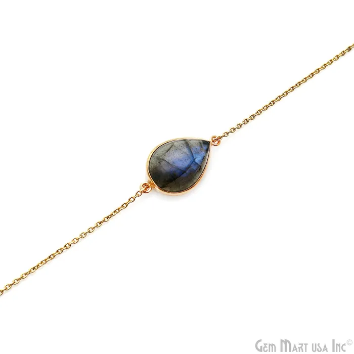PreStyled Sets GemmartUSA Flashy Labradorite Cabochon 13x18mm Pears Double Bail Gold Plated Gemstone Connector PreStyled Sets GemmartUSA Flashy Labradorite Cabochon 13x18mm Pears Double Bail Gold Plated Gemstone Connector