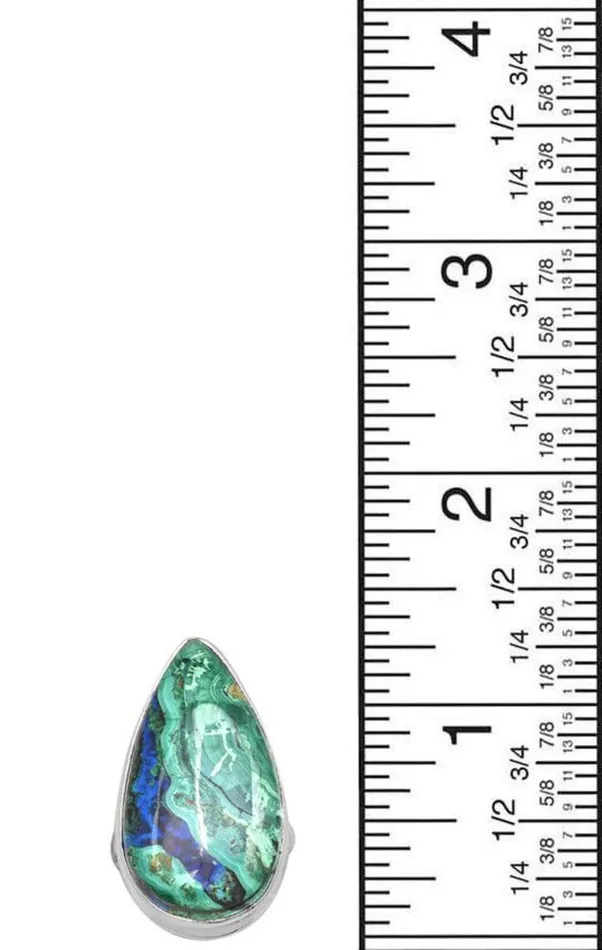Rings Azurite Malachite 925 Sterling Silver Rings Silver Jewelry YoTreasure