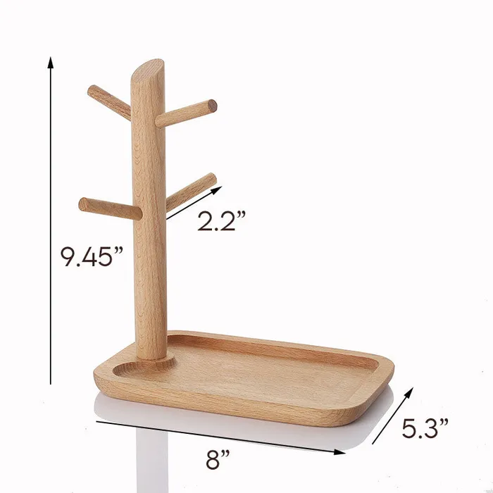 Rings JPIDisplay Wood Ring Holder Jewelry Display Organizer Tray