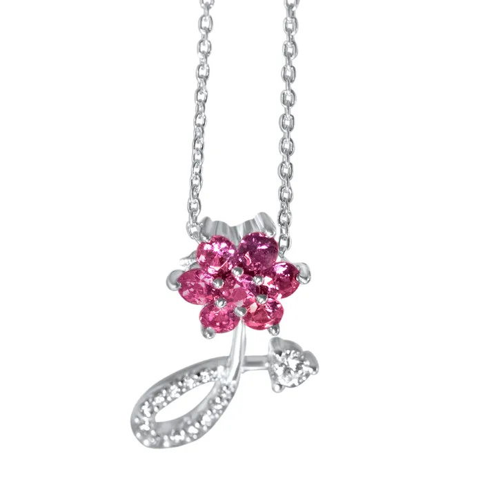 Safiya Jewels Cupids Touch 18K White Gold Natural Alexandrite Pendant PreStyled Sets