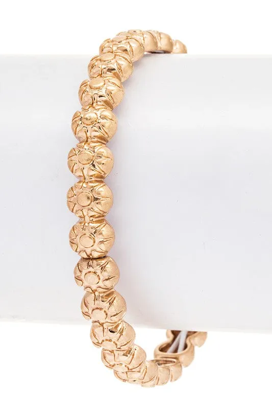 Textured Nugget Stretch Bracelet LA Jewelry Plaza Bracelets